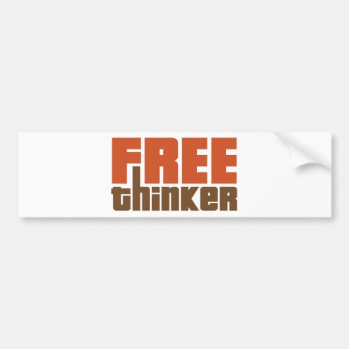 Free Thinker Bumper Sticker