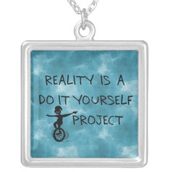 Free Thinker Silver Plated Necklace by orsobear at Zazzle