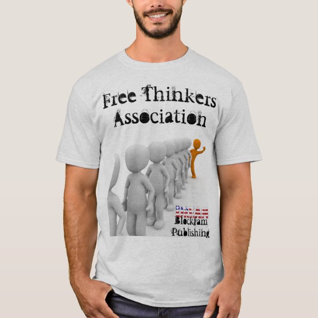 Free Thinkers Association Men's T-Shirt (Grey) (Front)