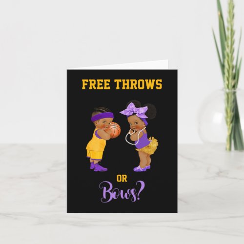 Free Throws or Bows Basketball Ba1 Card