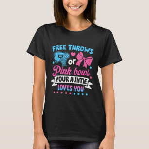 Free Throws or Pink Bows Auntie Loves You Baby T-Shirt