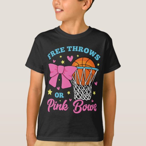 Free Throws or Pink Bows Boy T_Shirt