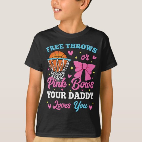 Free Throws or Pink Bows Daddy Loves You Boy T_Shirt