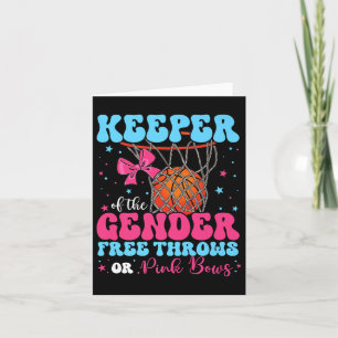 Free Throws Or Pink Bows Keeper Of The Gender Reve Card