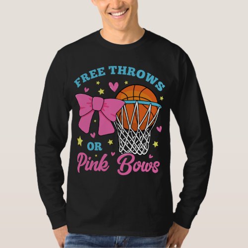Free Throws or Pink Bows Men Long Sleeve T_Shirt