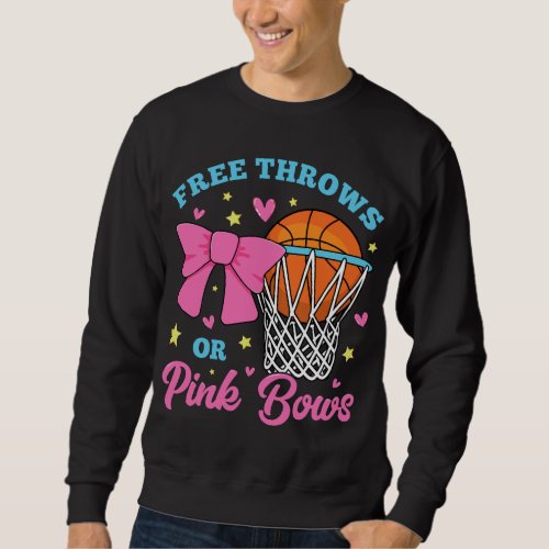 Free Throws or Pink Bows Men Sweatshirt