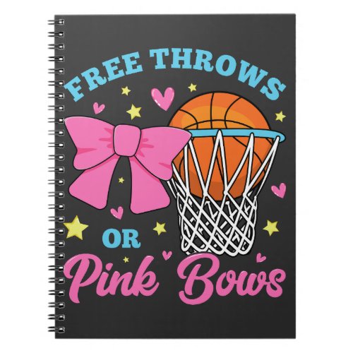 Free Throws or Pink Bows Spiral Photo Notebook