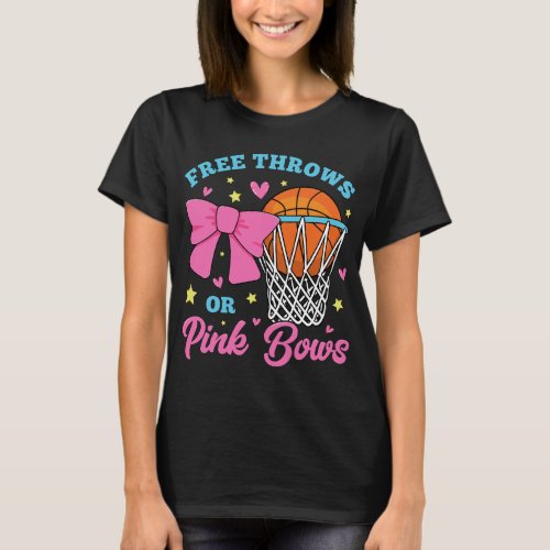 Free Throws or Pink Bows Women T_Shirt