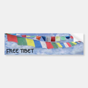 Free Tibet Bumper Sticker by aura2000 at Zazzle