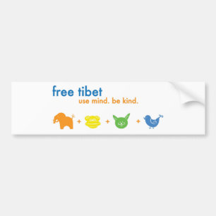 Free Tibet Bumper Sticker