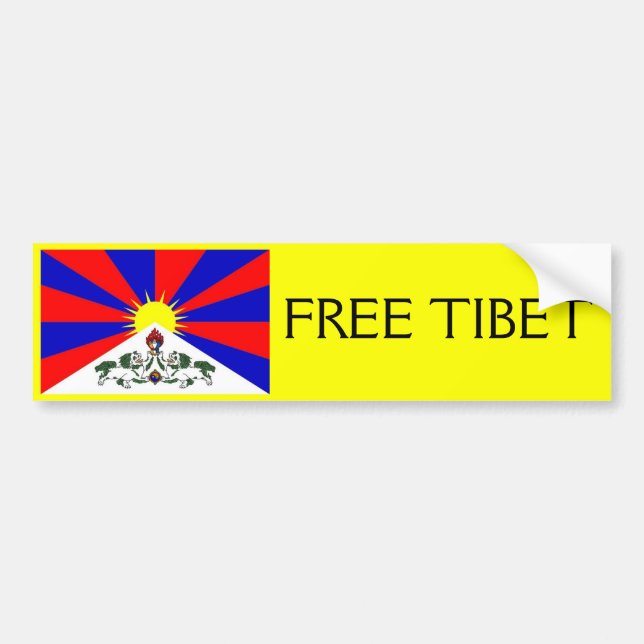 FREE TIBET Bumper Sticker (Front)