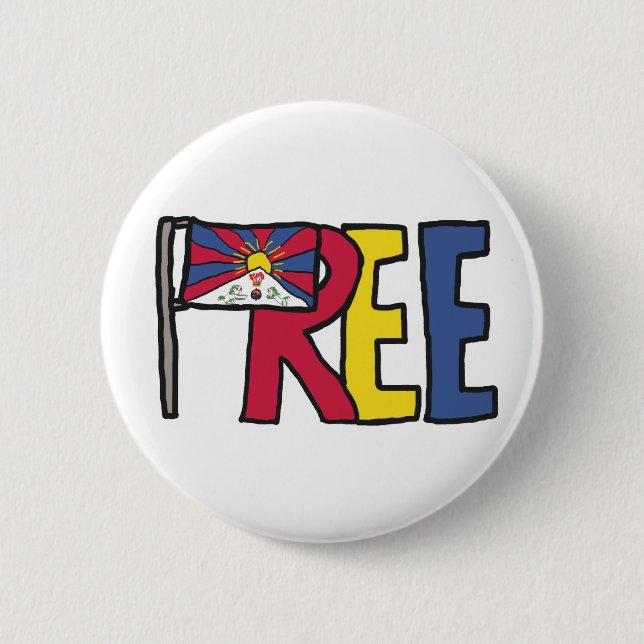 Free Tibet Button (Front)