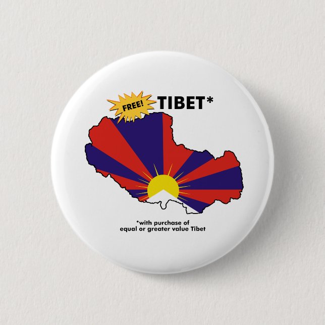 Free Tibet* Button (Front)