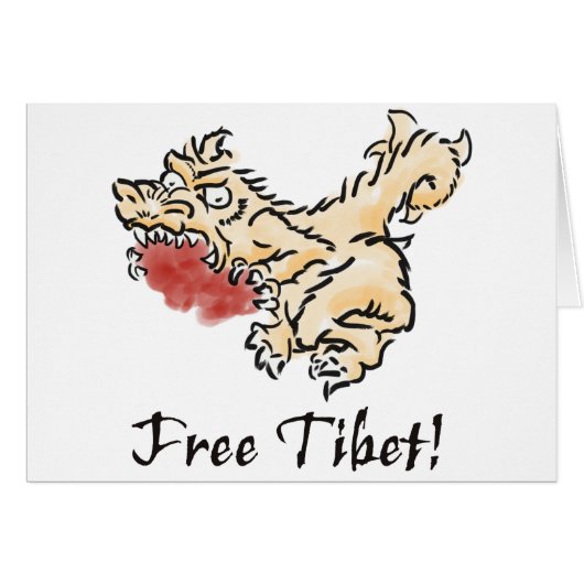 Free Tibet! Cards (Front Horizontal)