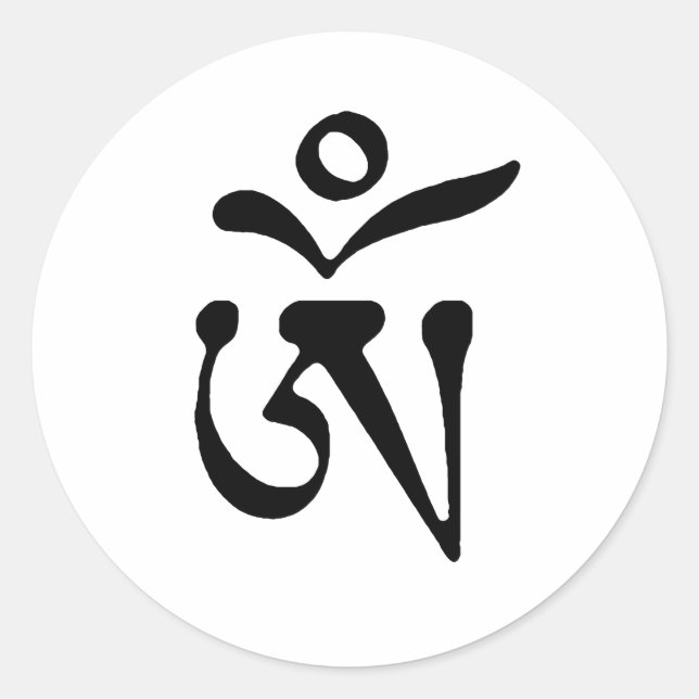 FREE TIBET CLASSIC ROUND STICKER (Front)