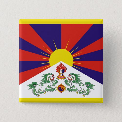 Free Tibet flag Button