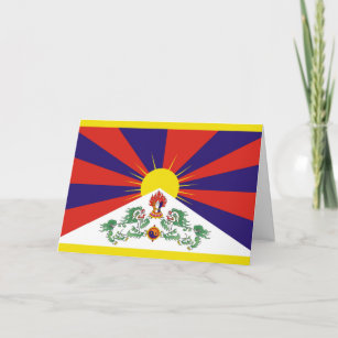 Free Tibet flag Card