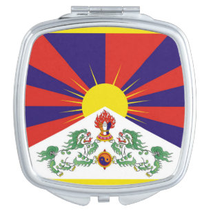 Free Tibet flag Compact Mirror