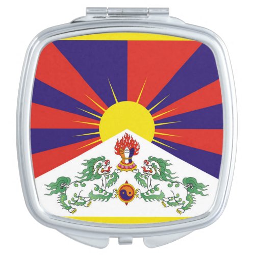Free Tibet flag Compact Mirror