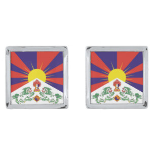 Free Tibet flag Cufflinks