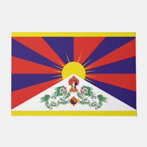 Free Tibet flag Doormat