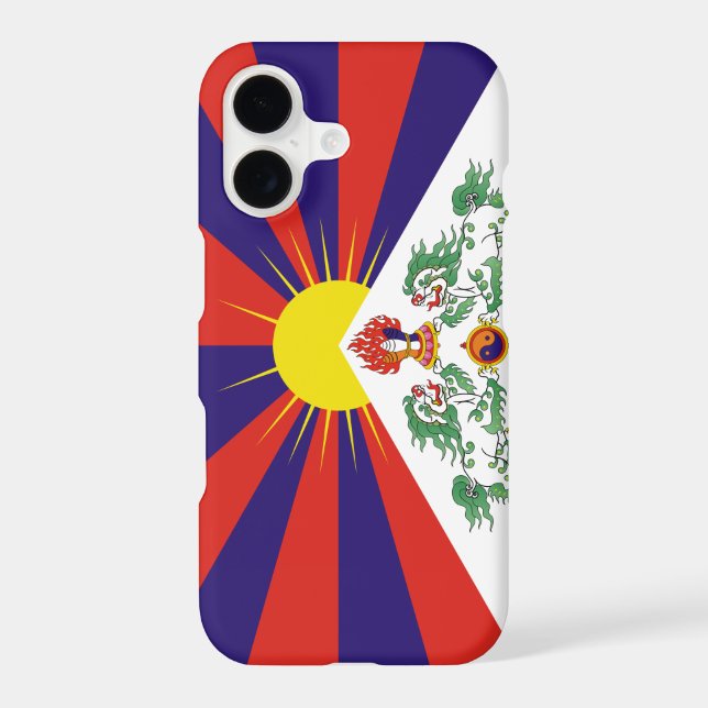 Free Tibet flag Iphone Case (Back)