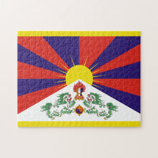 Free Tibet flag Jigsaw Puzzle