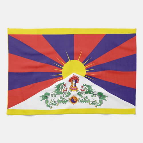 Free Tibet flag Kitchen Towel