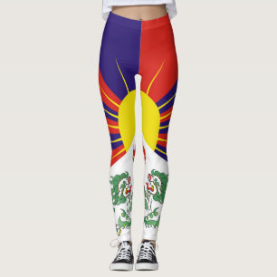 Free Tibet flag Leggings