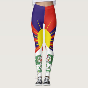 Free Tibet flag Leggings