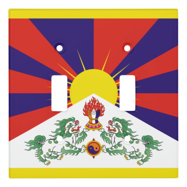 Free Tibet flag Light Switch Cover (Front)