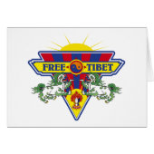 Free Tibet Flag Logo (Front Horizontal)