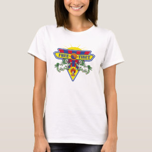 Free Tibet Flag Logo T-Shirt