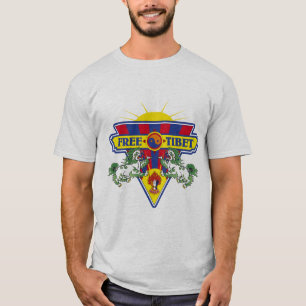Free Tibet Flag Logo T-Shirt