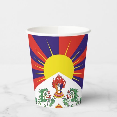 Free Tibet flag Paper Cups