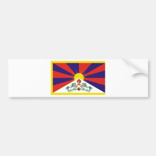 Free Tibet Flag - Peu Rangzen བོ ད ་ ང ་ Bumper Sticker