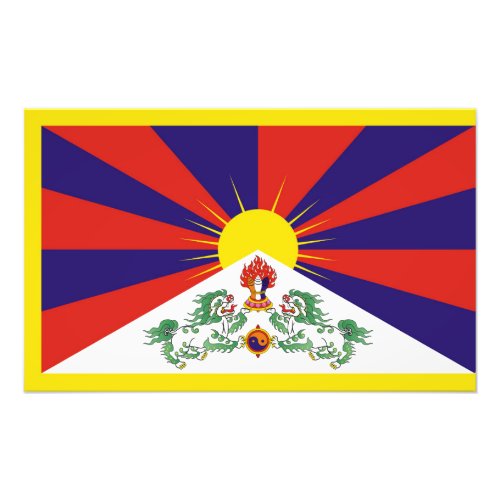 Free Tibet flag Photo Print