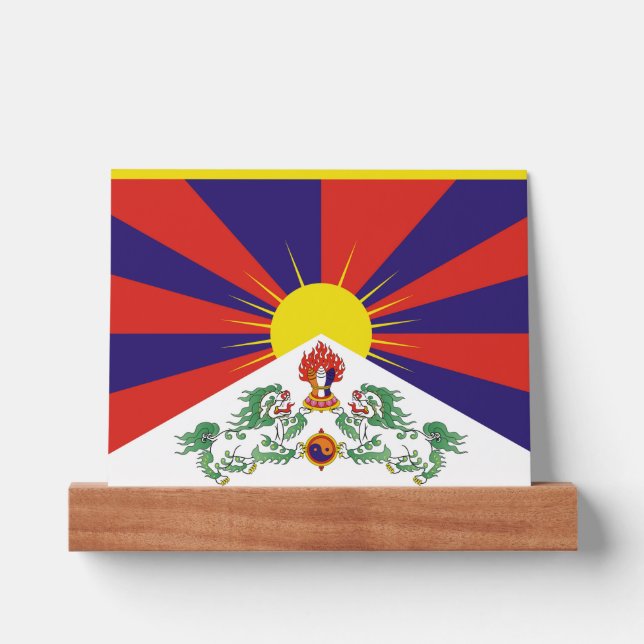 Free Tibet flag Picture Ledge (Front)
