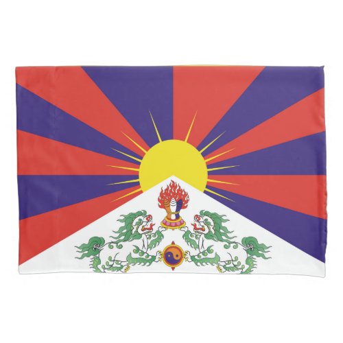 Free Tibet flag Pillow Case