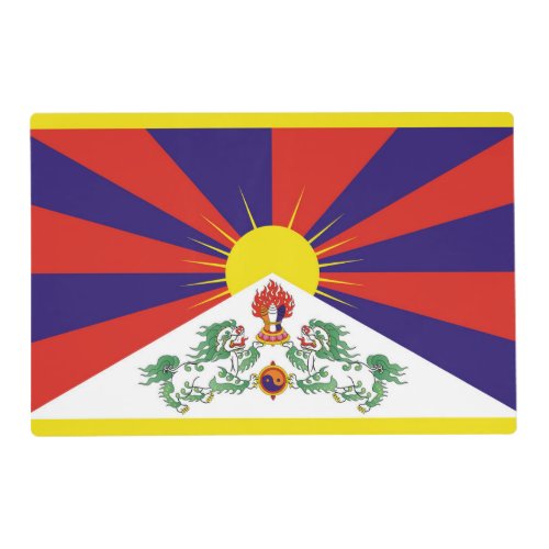 Free Tibet flag Placemat