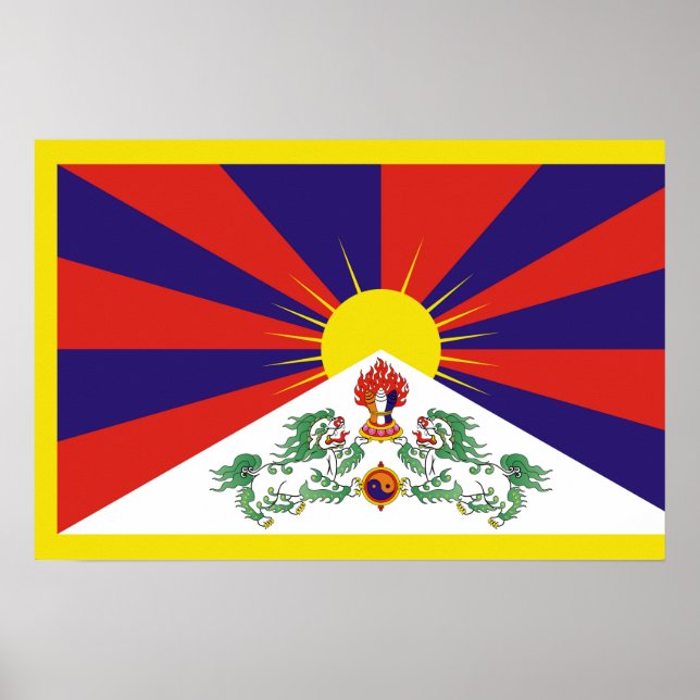 Free Tibet flag Poster (Front)
