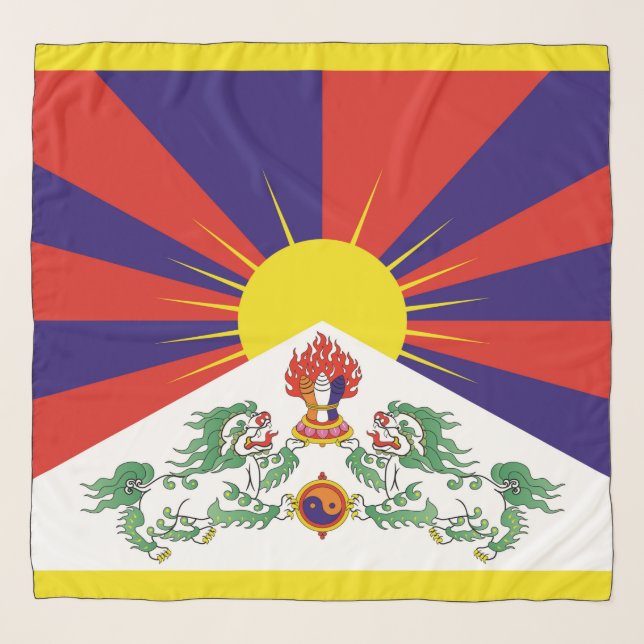 Free Tibet flag Scarf (Front (Horizontal))