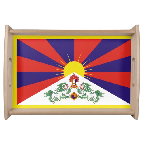 Free Tibet flag Serving Tray