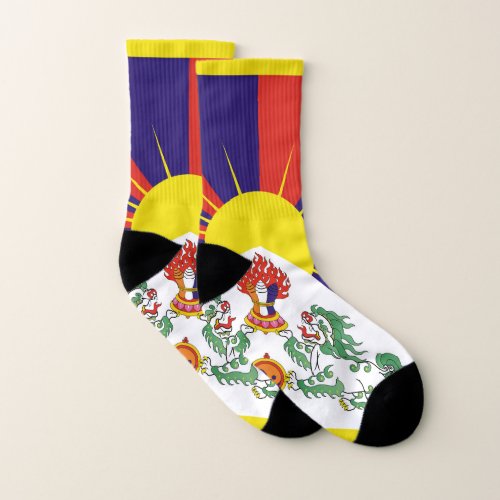 Free Tibet flag Socks