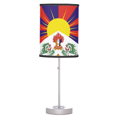 Free Tibet flag Table Lamp