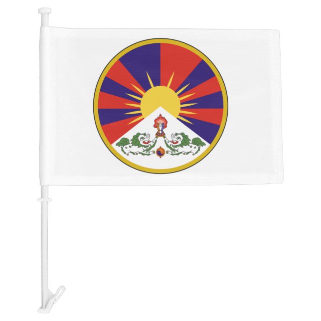 Free Tibet Flag - Tibetan Buddhism Buddhist    (Front)