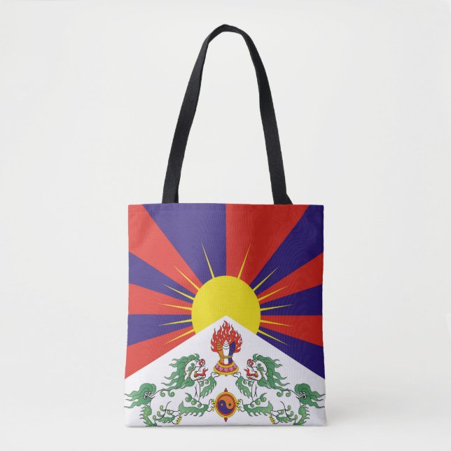Free Tibet flag Tote Bag (Front)