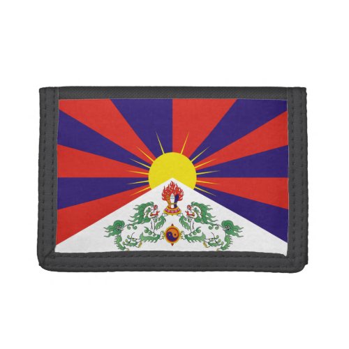 Free Tibet flag Trifold Wallet