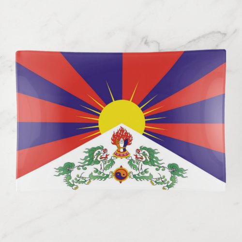 Free Tibet flag Trinket Tray