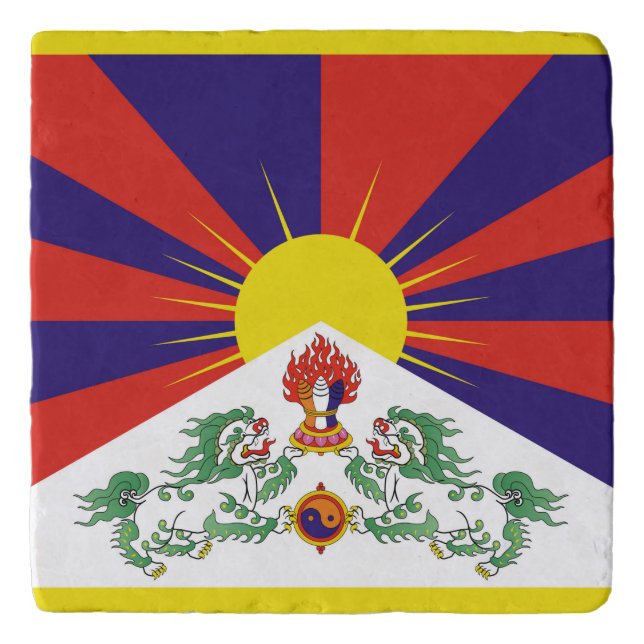 Free Tibet flag Trivet (Front)